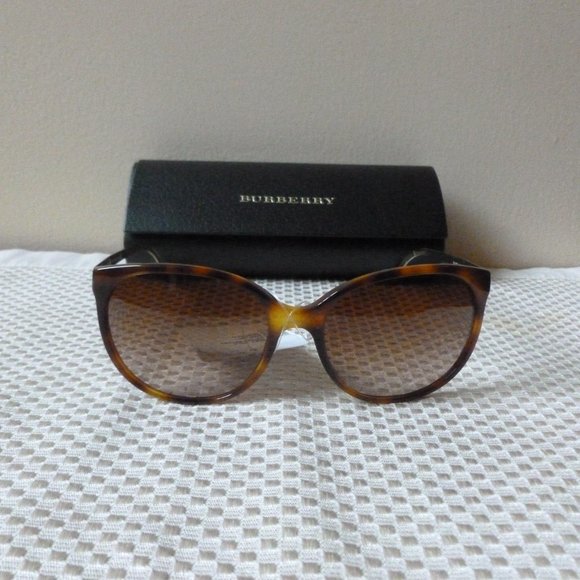 Burberry Accessories - Burberry Brown and Gold B 4146 Sunglasses